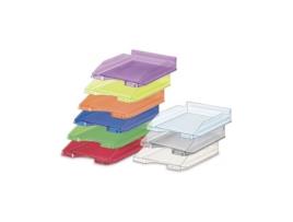 Livro C/10 Bandejas Plastico Colores Surtidos 350x250x65mm De Desconocido (espanhol)