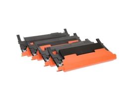 Pacote De 4 Toners Samsung P406c Compatível Preto/ciano/magenta/amarelo Laser Euro Mega