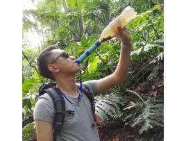 Purificador de água ao ar livre portátil acampamento caminhadas escalada vida emergência sobrevivência filtro água DELAMAN