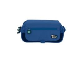 Bolsa tripla com aba Bits Amp-bobs azul 23x10x10 cm