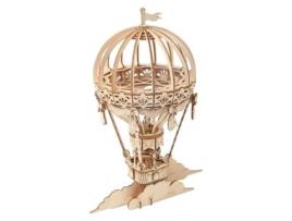 Maqueta De Madera 3d Globo Aerostático 140 Piezas Rolife Tg406 Robotime Madnesstoysmás De 4 Años
