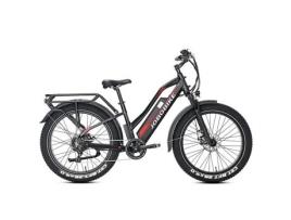 Fat Bike Jobobike Robin Bicicleta Elétrica Step Thru, Roda 26, 250w 48v 14ah Preta