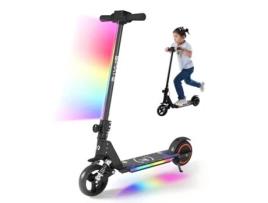 Trotinete Elétrica para Crianças ELSCOOT S5 Preto(Velocidade Máx 14 km/h- Carga 70 kg- Autonomia 8km- Dobrável- LCD Ecrã- Amortecimento Função)