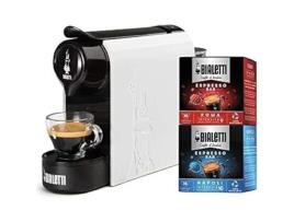 Máquina De Café Expresso Bialetti Gioia Branca 20 Bar 0,5 Litro Cápsulas De Alumínio