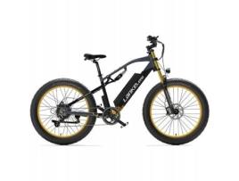 Bicicleta Elétrica LANKELEISI Rv700 48V 16Ah 130Km 45Km-H 1000W Mtb Shimano M310-7 Amarelo