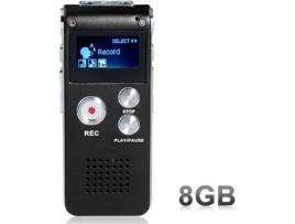 Gravador De Voz Antcool 8gb Mini Usb Lcd 650hr Leitor Mp3