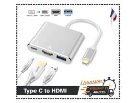 Adaptador Usb 3.0 Tipo C Usb C Para Hdmi Para Apple Novo Macbook Compatível Com Hdmi Isonix