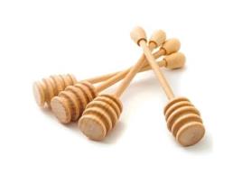 Conjunto de 4 Cucharas de Miel de Madera Removedor de Miel de 15 Cm TUULI