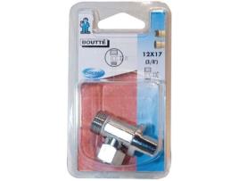 Válvula De Descarga Cromada 12x17 1/4 De Volta Boutte