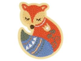 Ecusson Termocolante Jardim Nórdico Raposa 5cm X 4cm Mdc