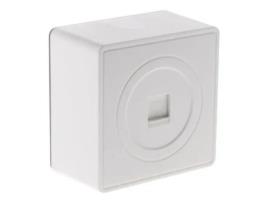 Tomada Rj45 Zenitech Vulco Branco Acabamento Acetinado Pronta Para Instalação