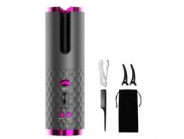 Modeladores de Cabelo Cerâmico KLACK Zdj01 Carretel Recarregável Profissional com Lcd- Preto