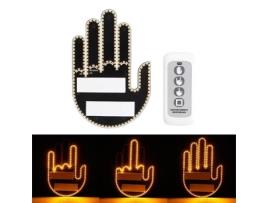 Sinal Luminoso Gestual Joyfan Dedo Do Meio 176 Led Controle Remoto 2w