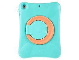 Capa de Eva PEPKOO À Prova de Choque com Suporte Giratório de 360 Graus para Ipad 9.7-Inch 2018 2017 Menta Verde Laranja