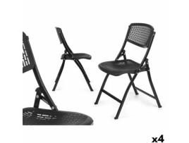 Cadeira De Campismo Giftdecor Zj-y59bl Preto 59 X 50 X 82 Cm 108 X 13,5 X 50 Cm (4 Unidades)