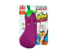 Brinquedo para Gatos Genie Aubergine com Catnip Bam! Bam! Catnip