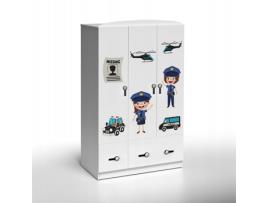 Roupeiro Plastiko Triple Police