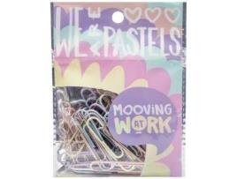 Livro Blister 25 Clips Pastel 50mm Maw Pastel De Desconocido (espanhol)