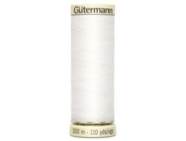 Fio De Bordar Ou Costurar Nuançador Gutermann 788988 800 Sew All Filetage, Poliéster, Branco, 100 M