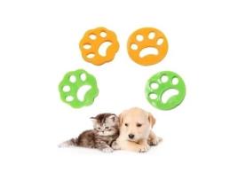 Removedores de pêlos de animais de estimação, removedor de pêlos de animais de estimação de 4 peças, bola anti-pêlo, máquina de lavar cabelo, captura