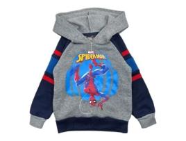 Sweatshirt de Criança HOMEM-ARANHA Poliéster Cinzento (XS)