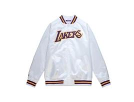 Casaco de Homem MITCHELL & NESS Leve Los Angeles Cetim Branco (XL)