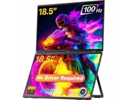 Monitor Portátil Uperfect Delta 18.5 100Hz, Dual Dobrável 300cd/m²