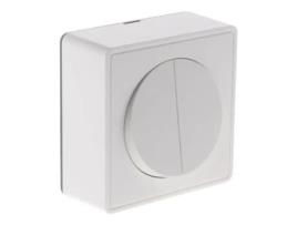Interruptor Bidirecional Completo Duplo 10a Superfície Branca Vulco Zenitech