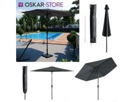 Guarda-sol Oskar 270 cm capa protetora, guarda-sol de jardim, guarda-sol de terraço, guarda-sol de mercado