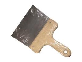 Faca De Reboco Savy Aço Laminado Polido Afiado Cabo De Madeira Natural 16 Cm