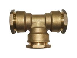 T De Fixação Boutte D 25 Mm Latão Comprimento De Encaixe 34 Mm Compressão