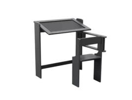 MUEBLEAR Secretária de Quadro de Giz Dobrável Cor Cinzenta