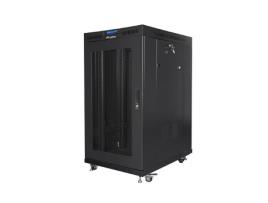 Armário de rack de chão 19 22u 800x1000 preto perfurado porta lcd Lanberg V2 (pacote plano)