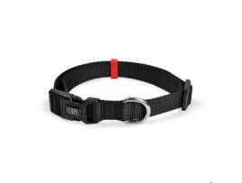 Coleira para Cão Preto e Vermelho 25 mm 46-72 cm L NYLON emb. 1 un