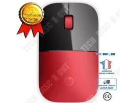 Mouse Sem Fio Td® Hp Z3700 Cardinal Vermelho 1200 Dpi Design Leve