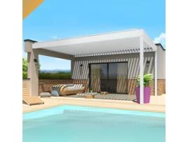 PERGOLA SPINELLE Branco 4,50x6,037 Motorizado com telecomando