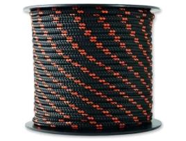 Trança Resistência 200 Kg Ø 3 Mm X 25 M Preto E Laranja Chapuis