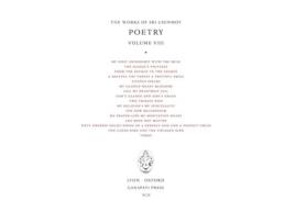 Livro Sri Chinmoy Poetry VIII de Sri Chinmoy (Inglês)