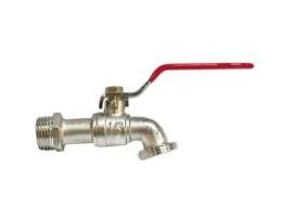 Válvula De Extração 1/4 De Volta Boutte Entrada 20x27 Saída 20x27 Latão Cinza