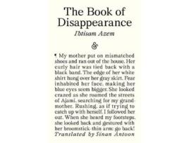 Livro The Book Of Disappearance De Ibtisam Azem (inglês)