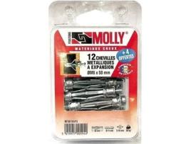Conjunto De 16 Cavilhas 6x50 Mm Parafusos Molly