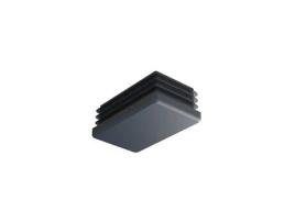 Saco Com 100 Pinos Retangulares De Plástico Preto 40x20mm Sumiplas