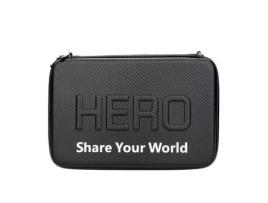 Bolsa de transporte de PU para câmera Gopro Hero 4/3/3/2/1 e acessórios pretos Andoer