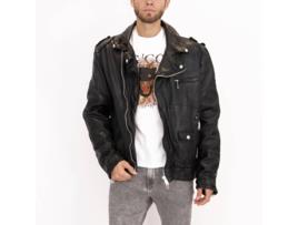 Casaco de Homem DELAN Sapatos Pele Preto (54)