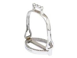 Estribos Portugueses de Base Lisa Inox Escola Prateado 14 Cmsefton