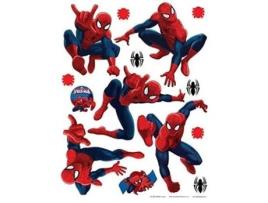 Marvel Spider Man, Adesivos de Parede, 30x30cm 1 parte, Papel, Colorido, 30x30cm Dks 1090 Ag Design