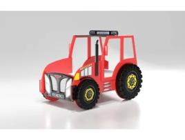 Cama Plastiko Tractor Red