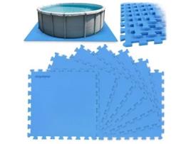 Tapete de espuma para piscina puzzle - Conjunto de 8 peças 50 x 50 cm