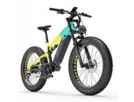 LANKELEISI Rv800 Plus Bicicleta Elétrica 1130W 48V 20Ah 52Km-H 150Km Mtb Quadro Roda 18'' 26 Verde