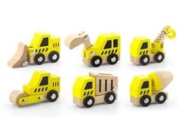 Veículos de Construção Conjunto de 6 Peças Viga